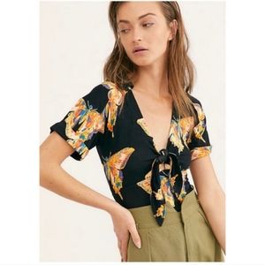 Free People Butterfly Shirt